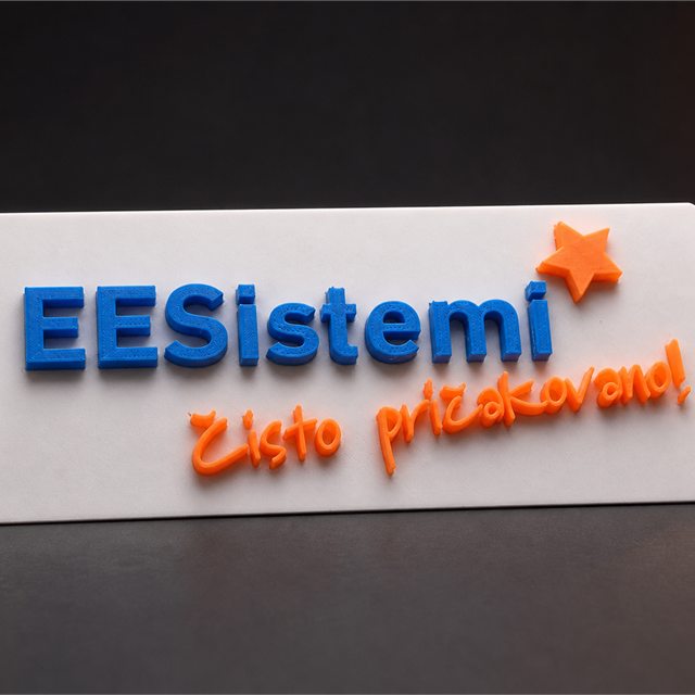 Reliefni poslovni 3D napis EESistemi